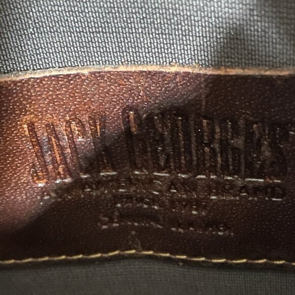 Jack Georges Brown Leather Backpack Sling Bag Crossbody Messenger Retro Office - Picture 2 of 9